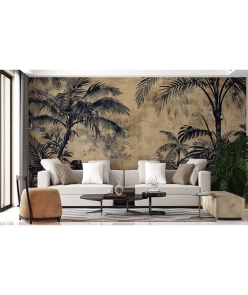 Eden Monochrome - Papier Peint Panoramique Tropical vintage Toutes les collections ici