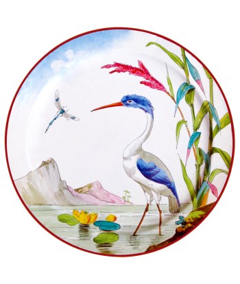 Coffret 6 Assiettes Tôle Oiseaux brillant des détails fins