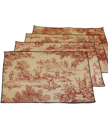 4 Sets de Table Imprimé "Toile De Jouy" acheter