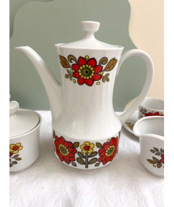 Service à café en porcelaine Seltmann Weiden K W.Germany Bavaria - années 70 en linge