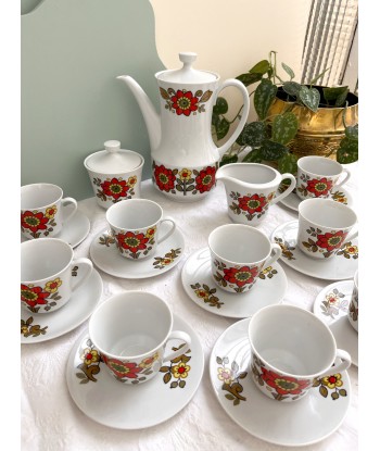 Service à café en porcelaine Seltmann Weiden K W.Germany Bavaria - années 70 en linge