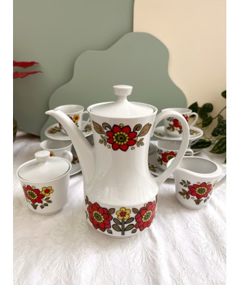 Service à café en porcelaine Seltmann Weiden K W.Germany Bavaria - années 70 en linge