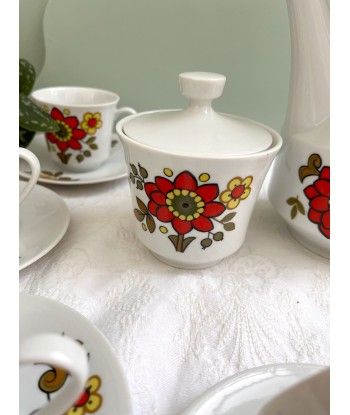 Service à café en porcelaine Seltmann Weiden K W.Germany Bavaria - années 70 en linge