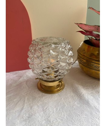 Lampe à poser vintage en verre ciselé- petit modèle Pineapple Jusqu'à 80% De Réduction