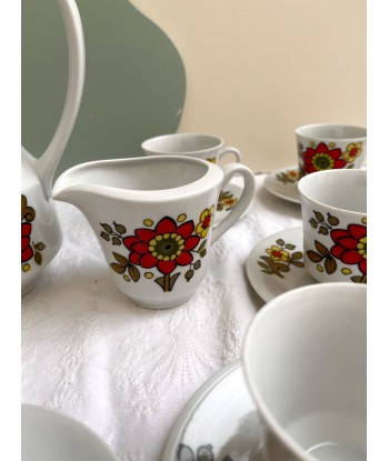 Service à café en porcelaine Seltmann Weiden K W.Germany Bavaria - années 70 en linge