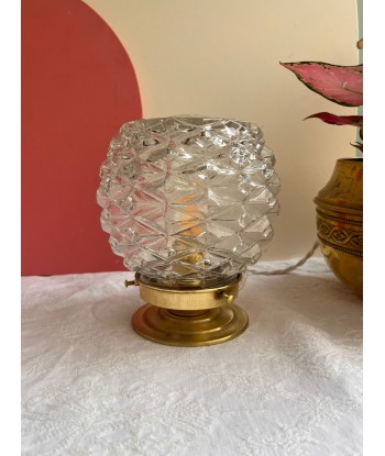 Lampe à poser vintage en verre ciselé- petit modèle Pineapple Jusqu'à 80% De Réduction