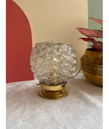 Lampe à poser vintage en verre ciselé- petit modèle Pineapple Jusqu'à 80% De Réduction