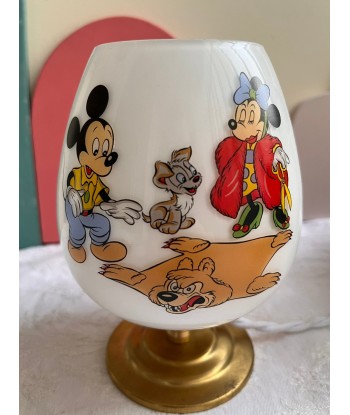 Lampe à poser vintage en opaline Disney- petit modèle Mickey meilleur choix