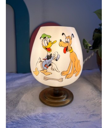 Lampe à poser vintage en opaline Disney- petit modèle Donald pas cher chine