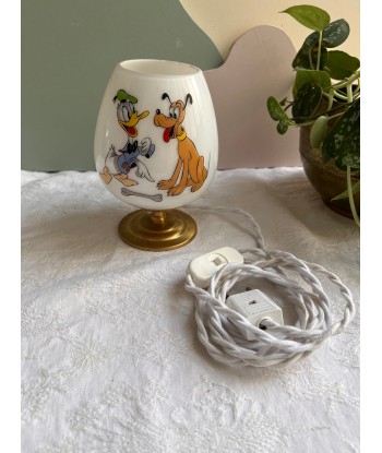 Lampe à poser vintage en opaline Disney- petit modèle Donald pas cher chine