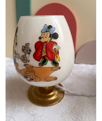 Lampe à poser vintage en opaline Disney- petit modèle Mickey meilleur choix