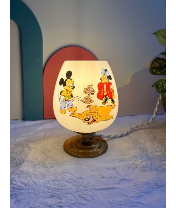 Lampe à poser vintage en opaline Disney- petit modèle Mickey meilleur choix