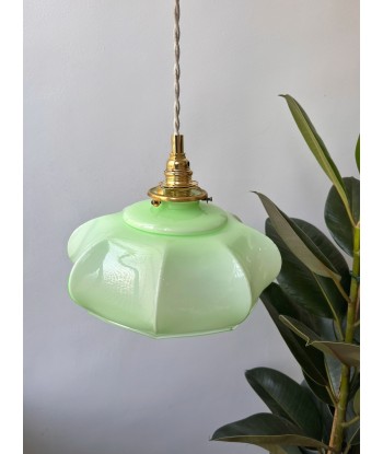 Suspension opaline vintage verte - modèle Clélia Les magasins à Paris et en Île-de-France