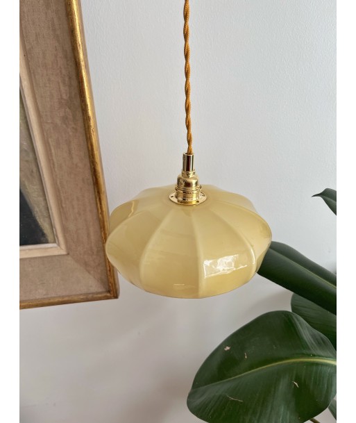 Suspension en opaline jaune de taille moyenne- modèle Persia JUSQU'A -70%! 