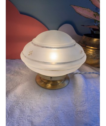 Lampe à poser vintage en verre dépoli années 50- modèle Eliette Toutes les collections ici