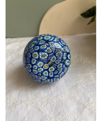 Petit vase bleu en verre de Murano vintage Millefiori - Sulfure - Murrine Murrina Amélioration de cerveau avec