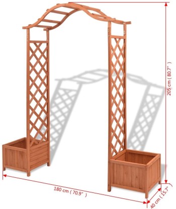 Arche de Jardin en Bois pour Plantes Grimpantes de technologie