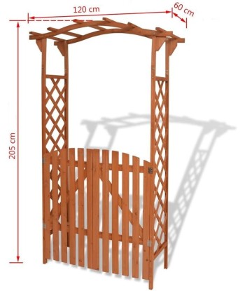 Arche d'Entrée de Jardin en Bois À commander