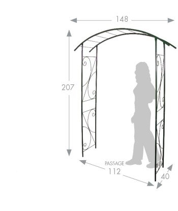 Arche de Jardin Métallique le concept de la Pate a emporter 