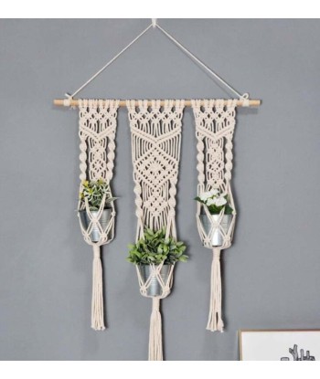 Suspension Macramé Pots de Fleurs de pas cher