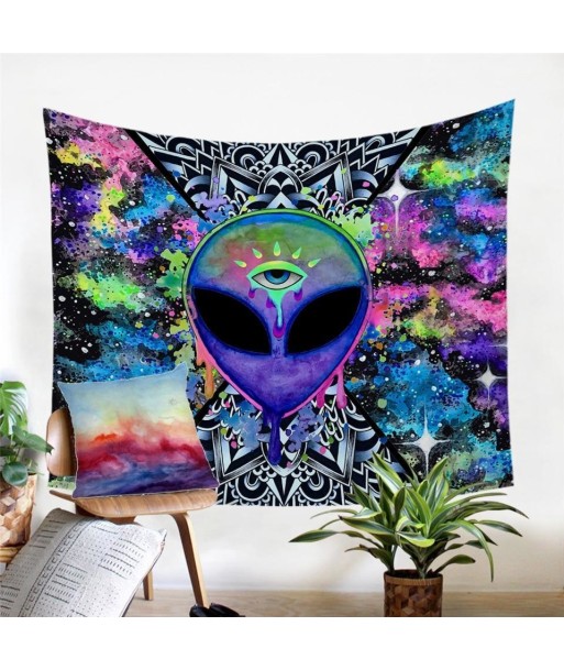 Tenture Psychédélique Trippy Alien by Brizbazaar le concept de la Pate a emporter 