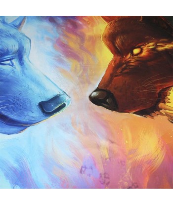 Tenture Psychédélique Ice vs Fire by JoJoesArt meilleur choix