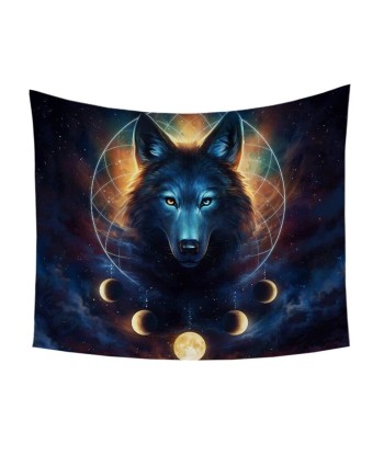 Tenture Psychédélique Loup Attrape-Rêve by JoJoesArt destockage