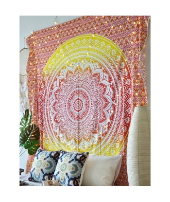 Tenture Coton Mandala Orange Fin de série