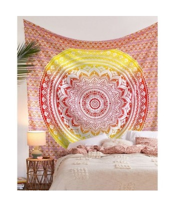 Tenture Coton Mandala Orange Fin de série