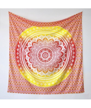 Tenture Coton Mandala Orange Fin de série