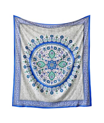 Tenture Mandala Coton Bleu destockage