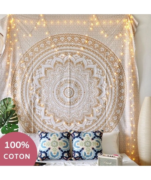 Tenture Coton Mandala Or la chaussure