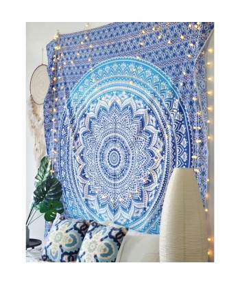 Tenture Coton Mandala Bleu Livraison rapide