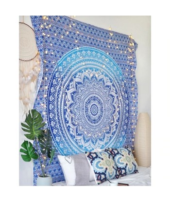 Tenture Coton Mandala Bleu Livraison rapide