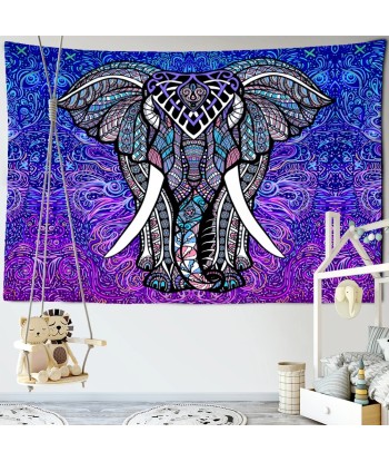 Tenture Eléphant Bleu & Violet Comparez et commandez 