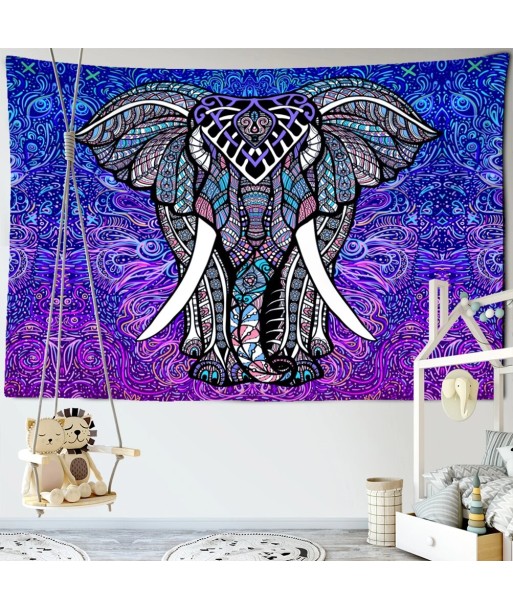 Tenture Eléphant Bleu & Violet Comparez et commandez 