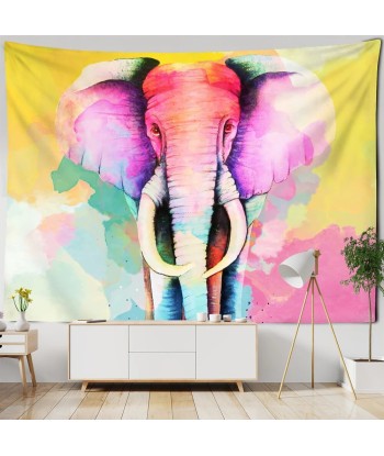 Tenture Eléphant Multicolore meilleur choix