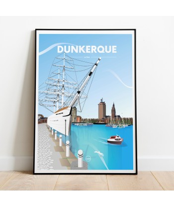 AFFICHE DUNKERQUE - LE PORT s'inspire de l'anatomie humaine