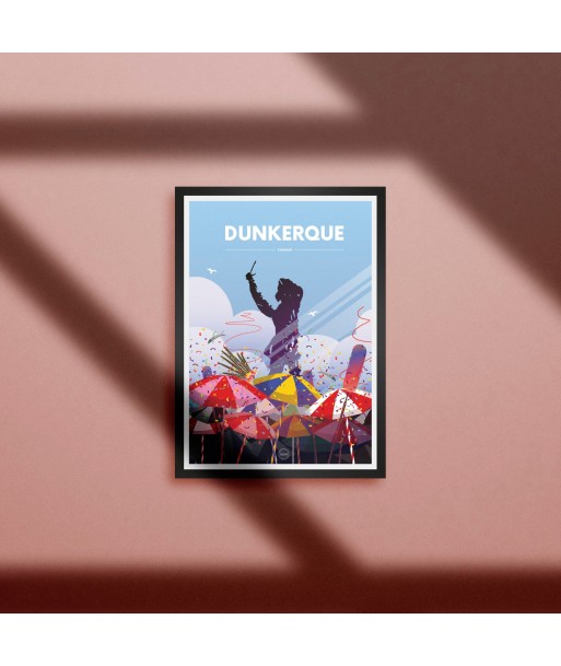 AFFICHE DUNKERQUE - LE CARNAVAL la colonne vertébrale