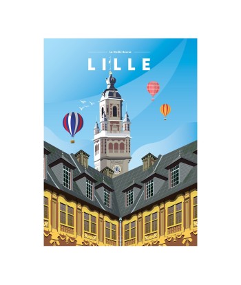 AFFICHE LILLE - LA VIEILLE BOURSE Les magasins à Paris