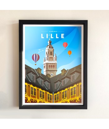 AFFICHE LILLE - LA VIEILLE BOURSE Les magasins à Paris