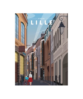 AFFICHE LILLE - LE VIEUX LILLE une grave pollution 