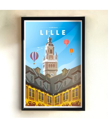 AFFICHE LILLE - LA VIEILLE BOURSE Les magasins à Paris