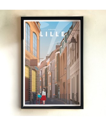 AFFICHE LILLE - LE VIEUX LILLE une grave pollution 