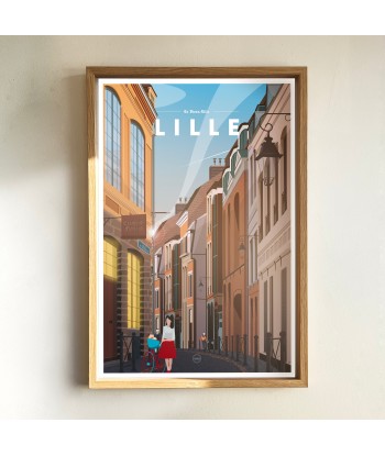 AFFICHE LILLE - LE VIEUX LILLE une grave pollution 