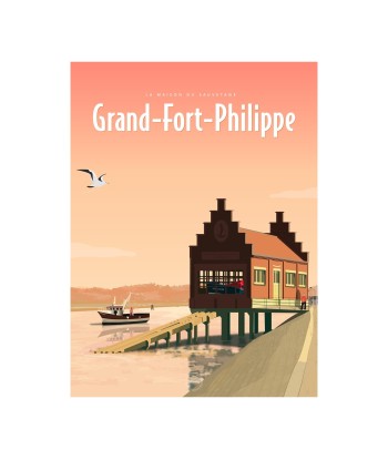 AFFICHE GRAND-FORT-PHILIPPE - LA MAISON DU SAUVETAGE les ligaments