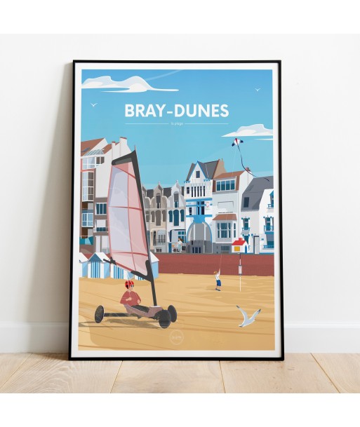 AFFICHE BRAY-DUNES - LA PLAGE 2024