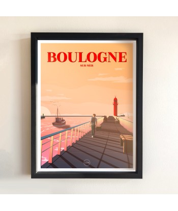 AFFICHE BOULOGNE-SUR-MER - LA JETÉE Toutes les collections ici