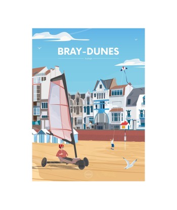 AFFICHE BRAY-DUNES - LA PLAGE 2024