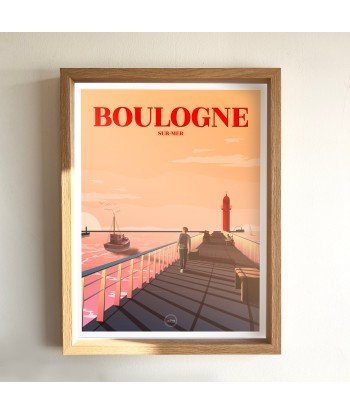 AFFICHE BOULOGNE-SUR-MER - LA JETÉE Toutes les collections ici